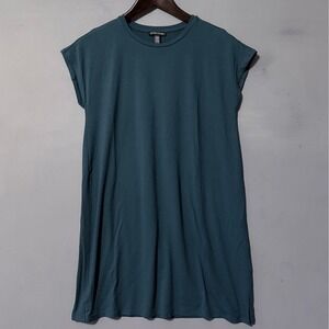 Eileen Fisher XXS Emerald Green T-shirt Dress